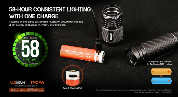 ACEBEAM-TAC-AA Taschenlampe bei ACEBEAM Deutschland Gatzetec.de 14500