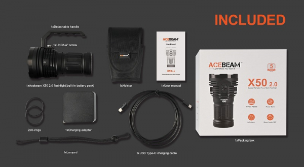 ACEBEAM X50 2.0 Zubehör