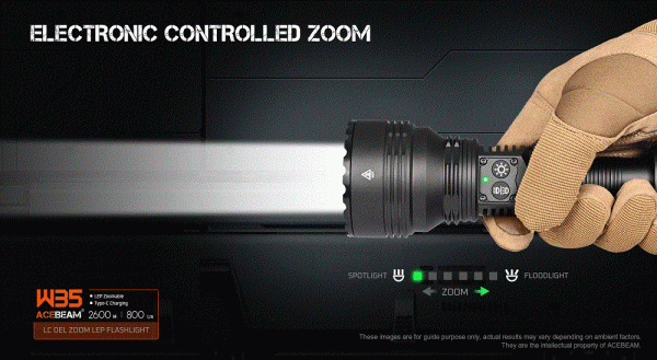 ACEBEAM-W35-LEP-Taschenlampe Spot