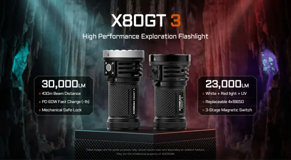 ACEBEAM X80GT3 neu bei Gatzetec Ausführung