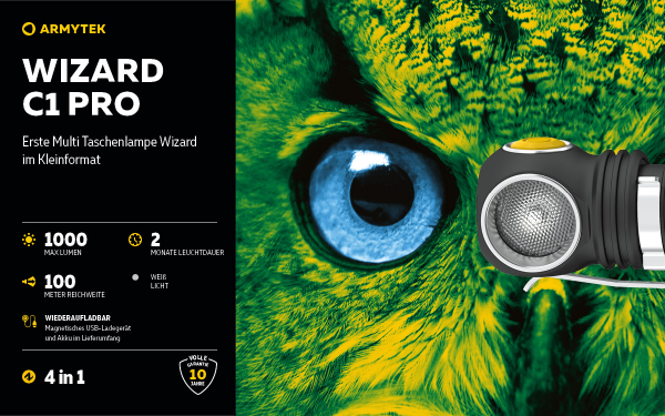 ARMYTEK-Wizard-C1-Pro-Magnet-USB Gallerie