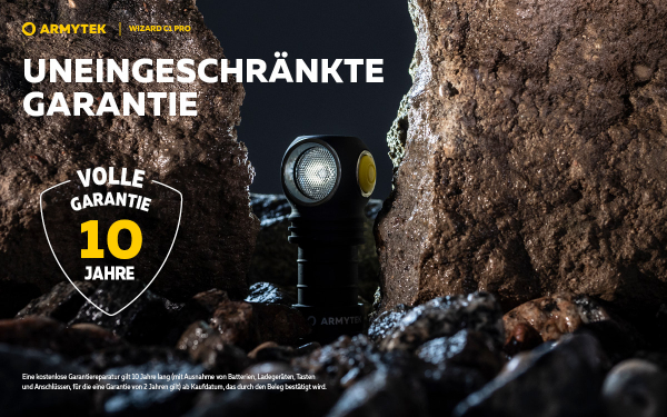 ARMYTEK-Wizard-C1-Pro-Magnet-USB Garantie