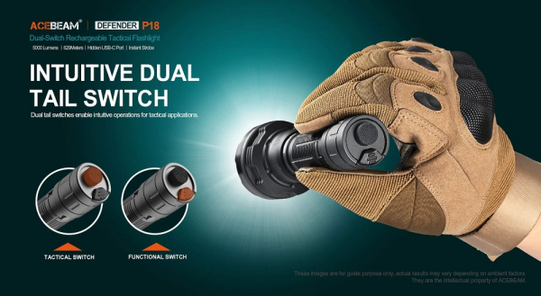 ACEBEAM-Defender-P18-Quad-LED-Taschenlampe-Gatzetec-ACEBEAM-Deutschland-5000Lumen ACEBEAM-Defender-P18-Quad-LED-Taschenlampe-Gatzetec-ACEBEAM-Deutschland-5000Lumen