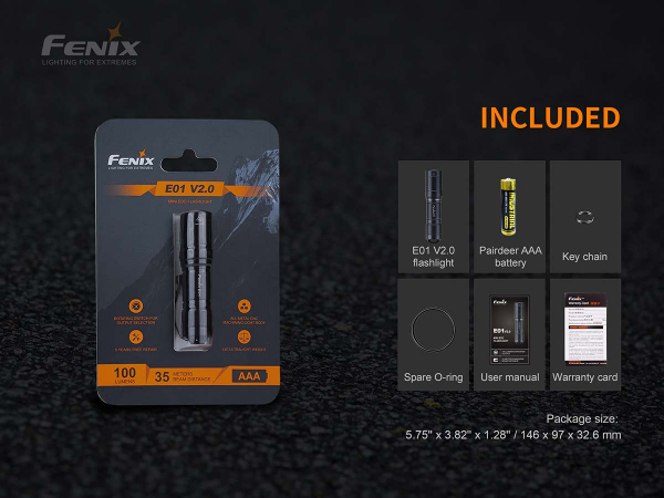 Fenix E01 V2.0 zubehör