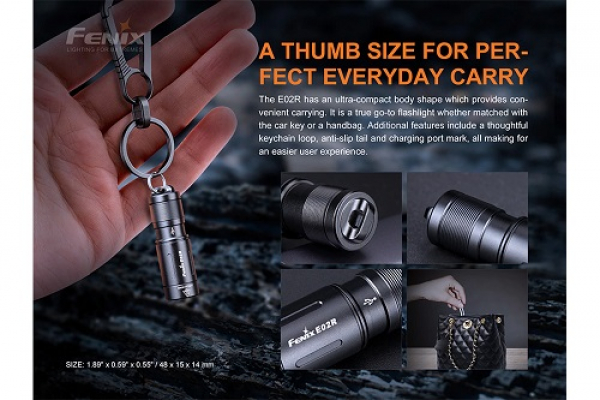 Fenix E02R LED Taschenlampe