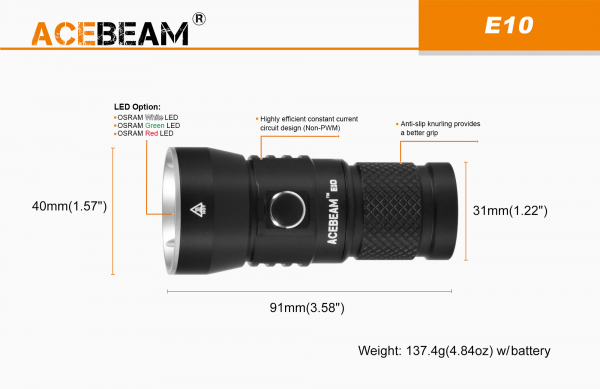 AceBeam E10 switsch