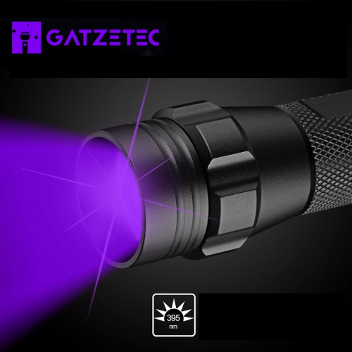 GATZETEC WF501B UV 395nm LED Taschenlampe Schwarzlicht