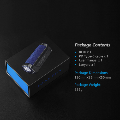 Imalent BL70 Taschenlampe Box