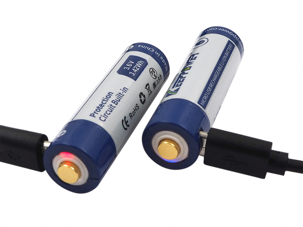 Keeppower-14500-950mAh micro usb