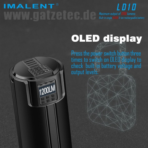 Imalent LD10 Display