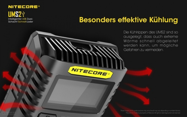 Nitecore UMS2 Ladegerät