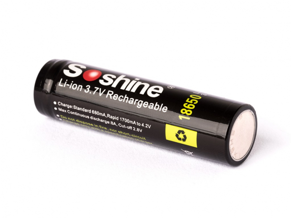 Soshine 18650-3400mAh side