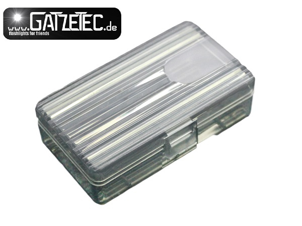 Gatzetec Schutzbox 2 Stück 18650 grau