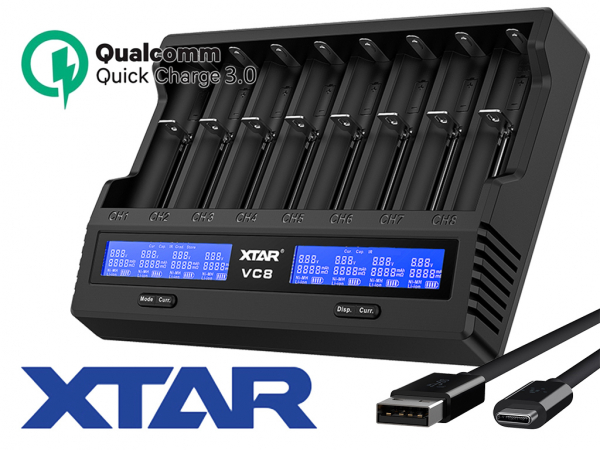 XTAR VC8 Ladegerät bei GATZETEC
