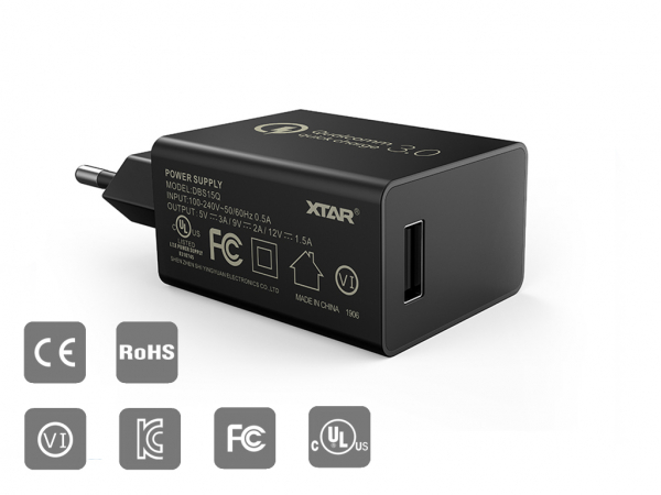 XTAR USB Netzteil Quickcharge