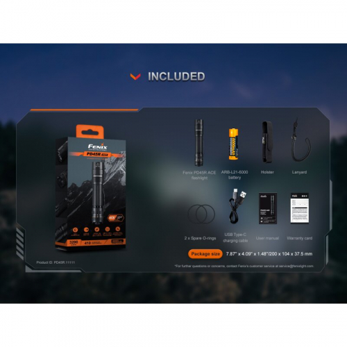 Fenix PD45R ACE Taschenlampe mit Zubehör
