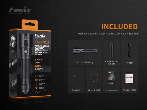 Fenix TK22 v2.0 zeubehör