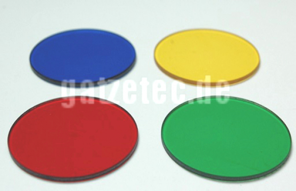 Taschenlampenglas, Streuscheibe 42 mm Grün