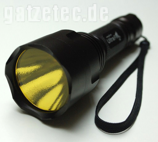Taschenlampenglas, Streuscheibe 41,5 mm Gelb