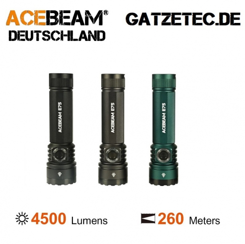 ACEBEAM E75 LED Taschenlampe