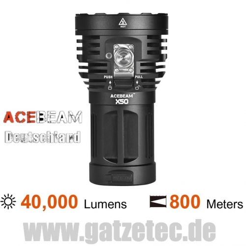 ACEBEAM X50 Gatzetec Taschenlampe