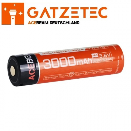 AceBeam 18650-3000mAh Hochstromakku